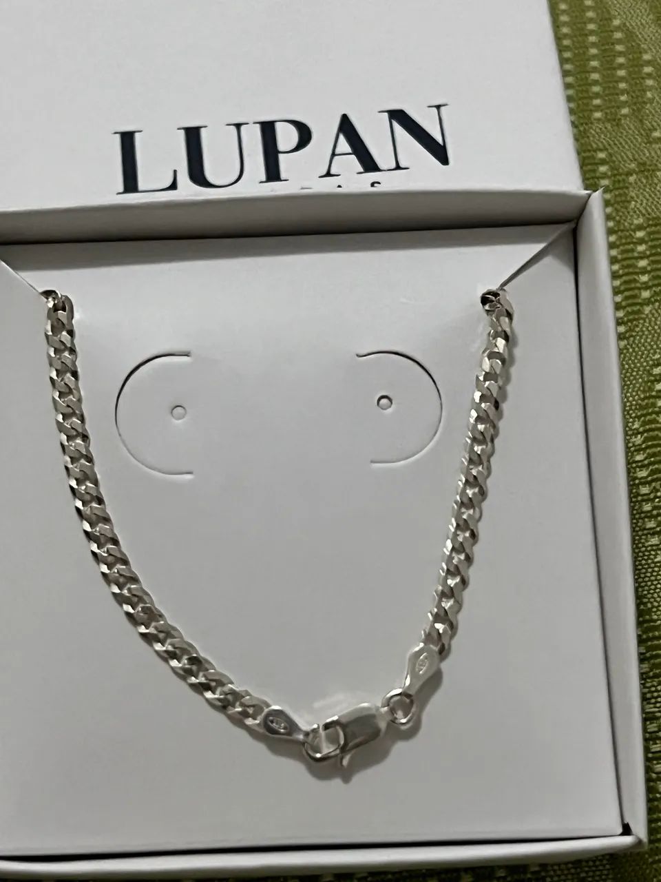 Pulseira em prata 925 modelo gourmet nova e linda 