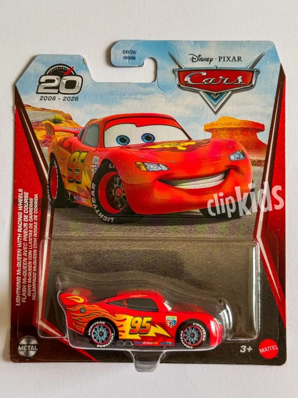Disney Pixar Cars McQueen com rodas de corrida Carros Mattel