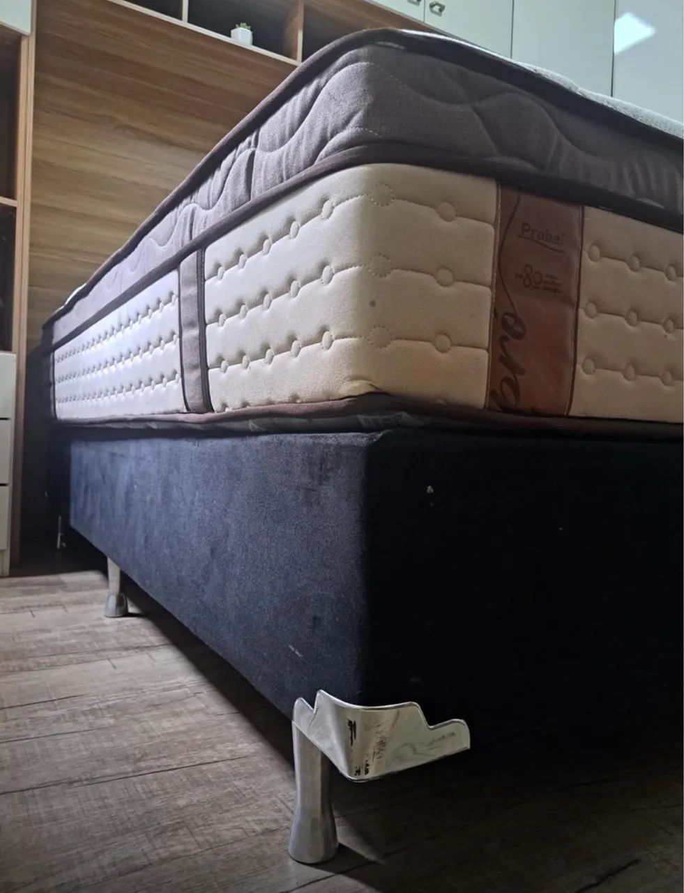 Cama Box Casal + Colchão Probel Micheline Molas ensacadas