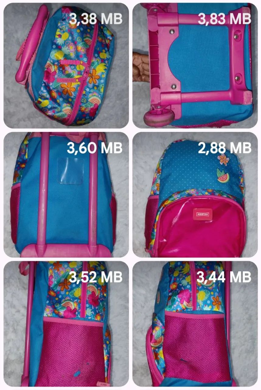 Kit Mochila de rodinhas Sistini  - Foto 4