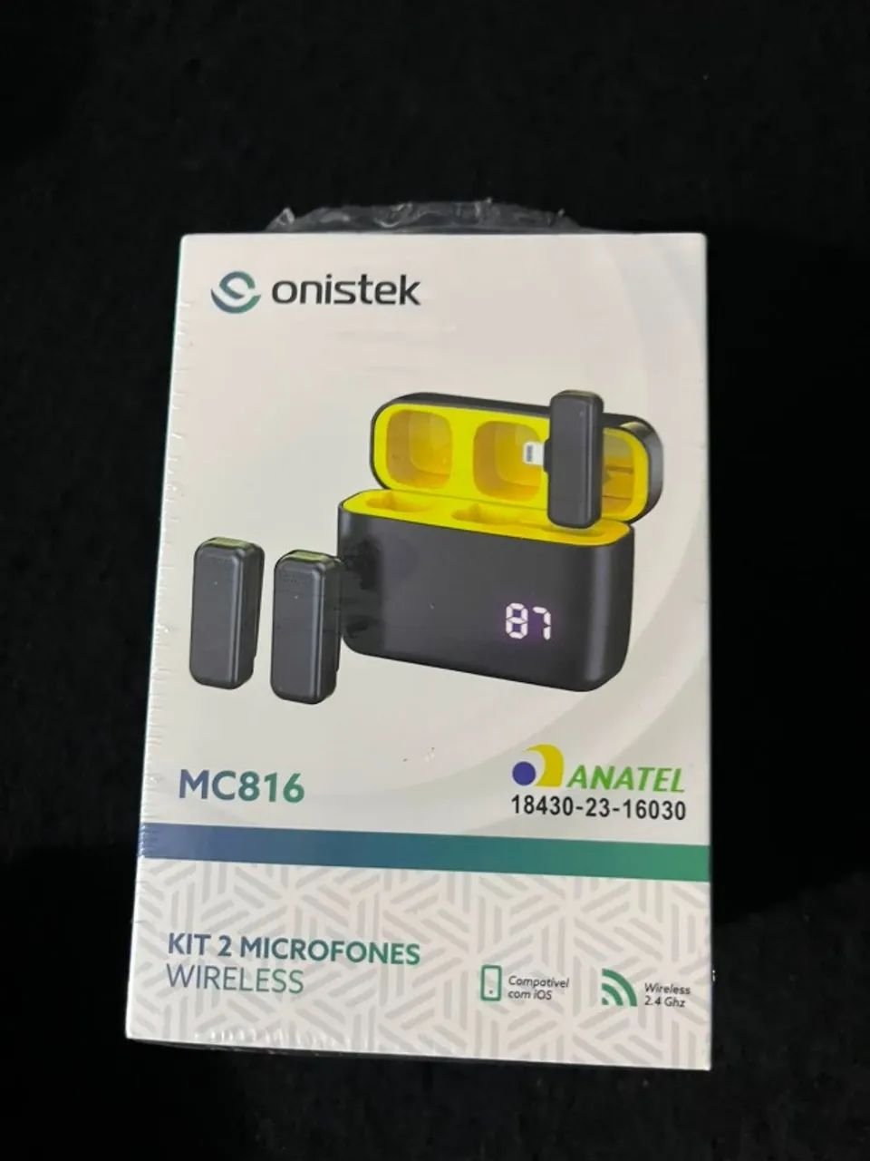Microfone de Lapela Sem Fio com 2 Microfones - USB-C e Lightning para Android e iPhone - Foto 3