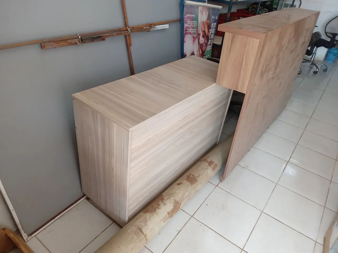 Balcão de recepção 