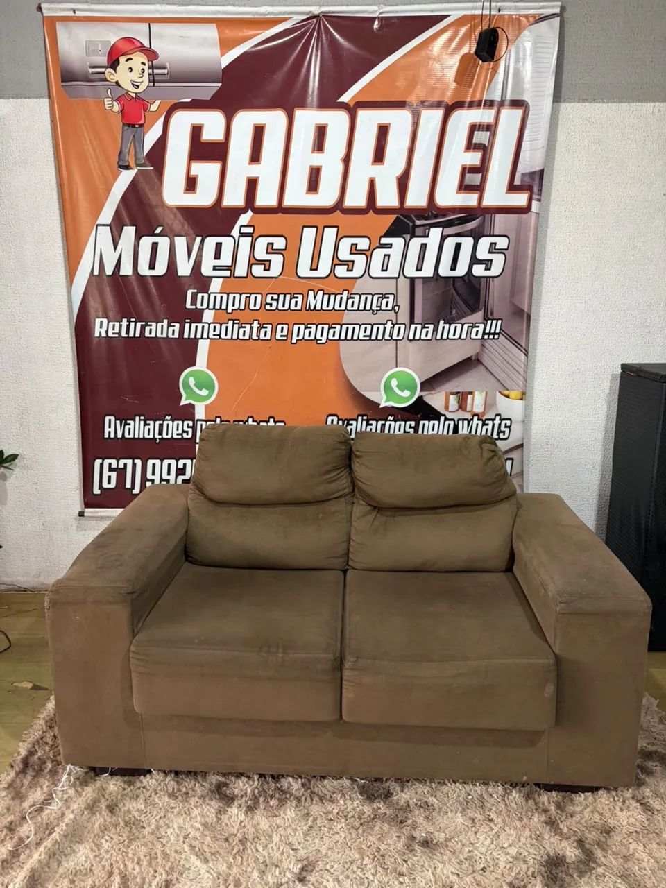 Sofá dois lugares apenas retratil (entrego) - Foto 2
