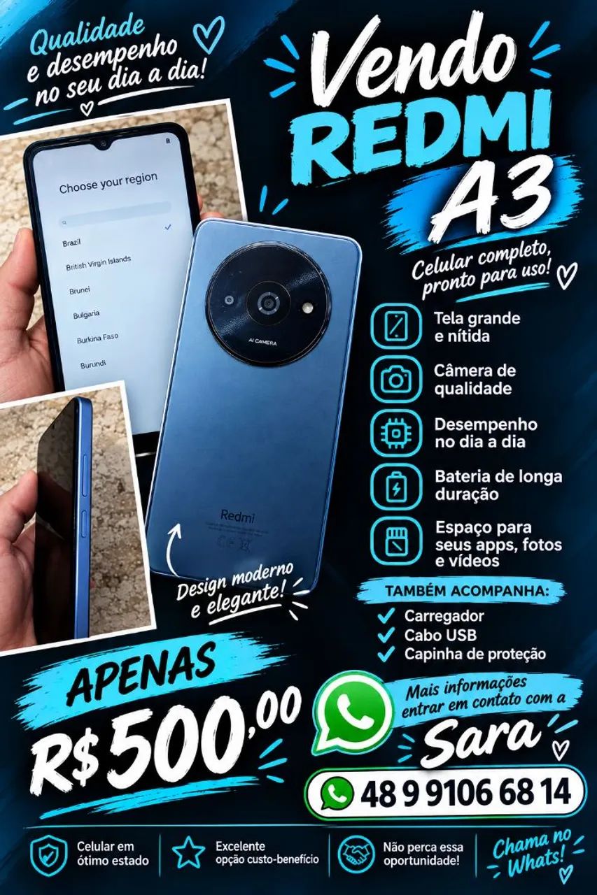 Vendo celular em bom estado 