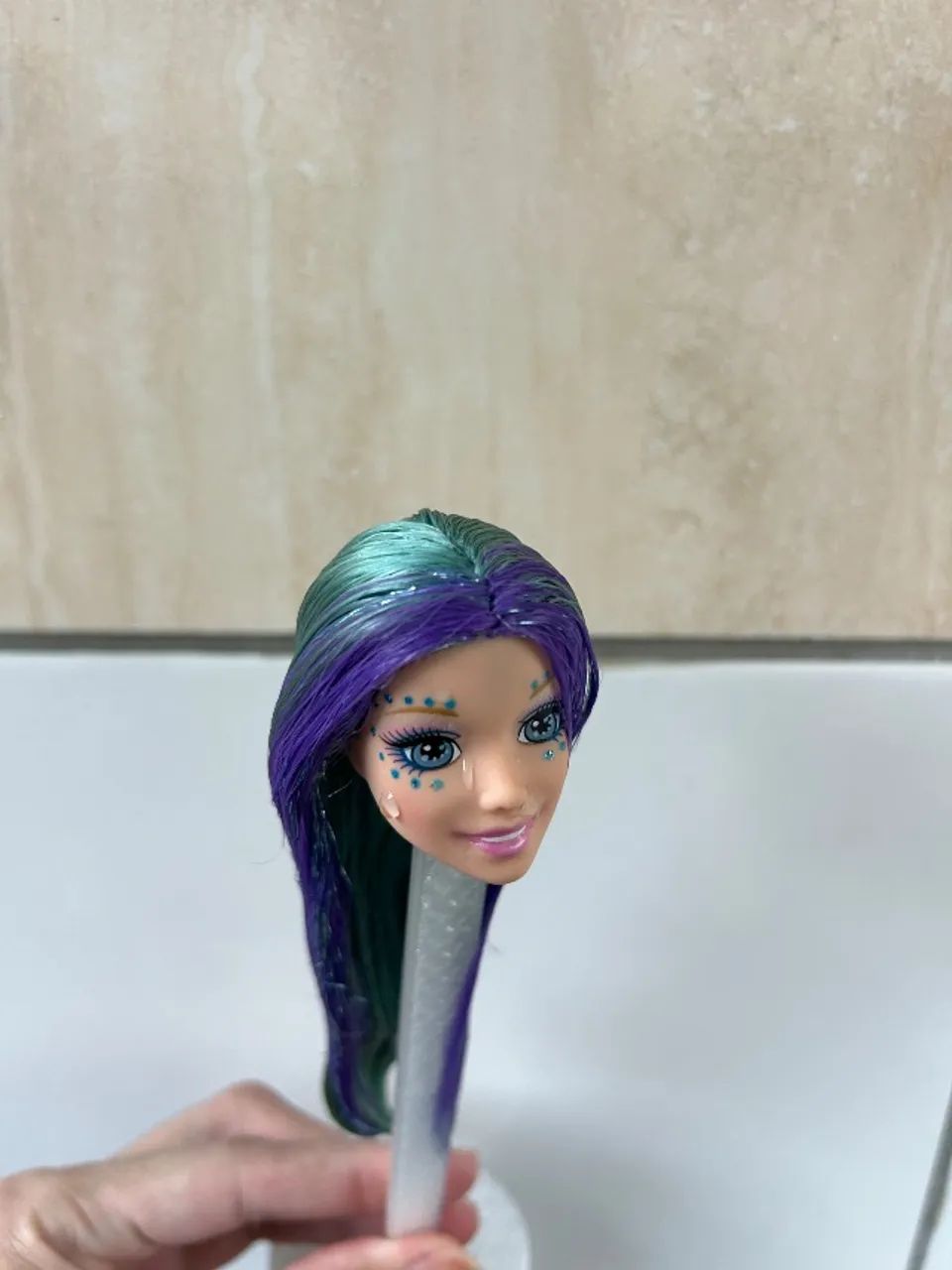 Cabeça Barbie Nori sereia - Foto 5