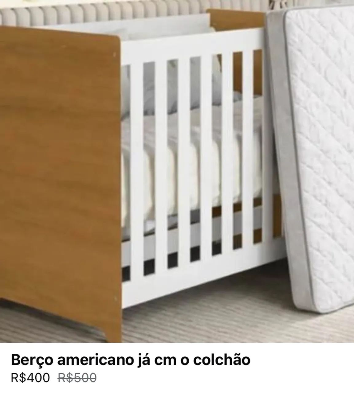 Berço americano /colchão incluso 