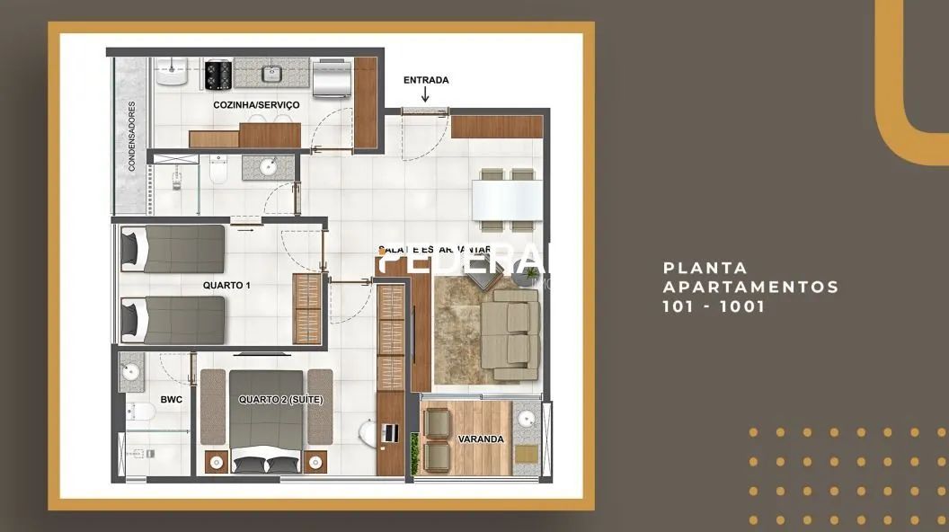 Apartamento para venda com 67,7m² e 2 quartos em Casa Forte - Recife - PE - Foto 4