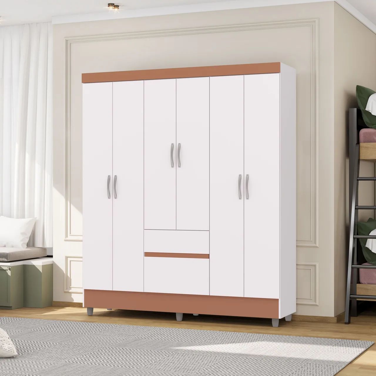 Guarda-Roupa casal Ideal Plus 6 portas