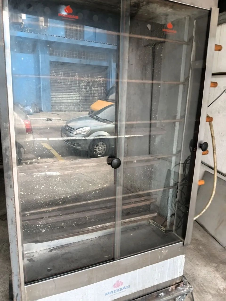 Máquina de frango assado a gas