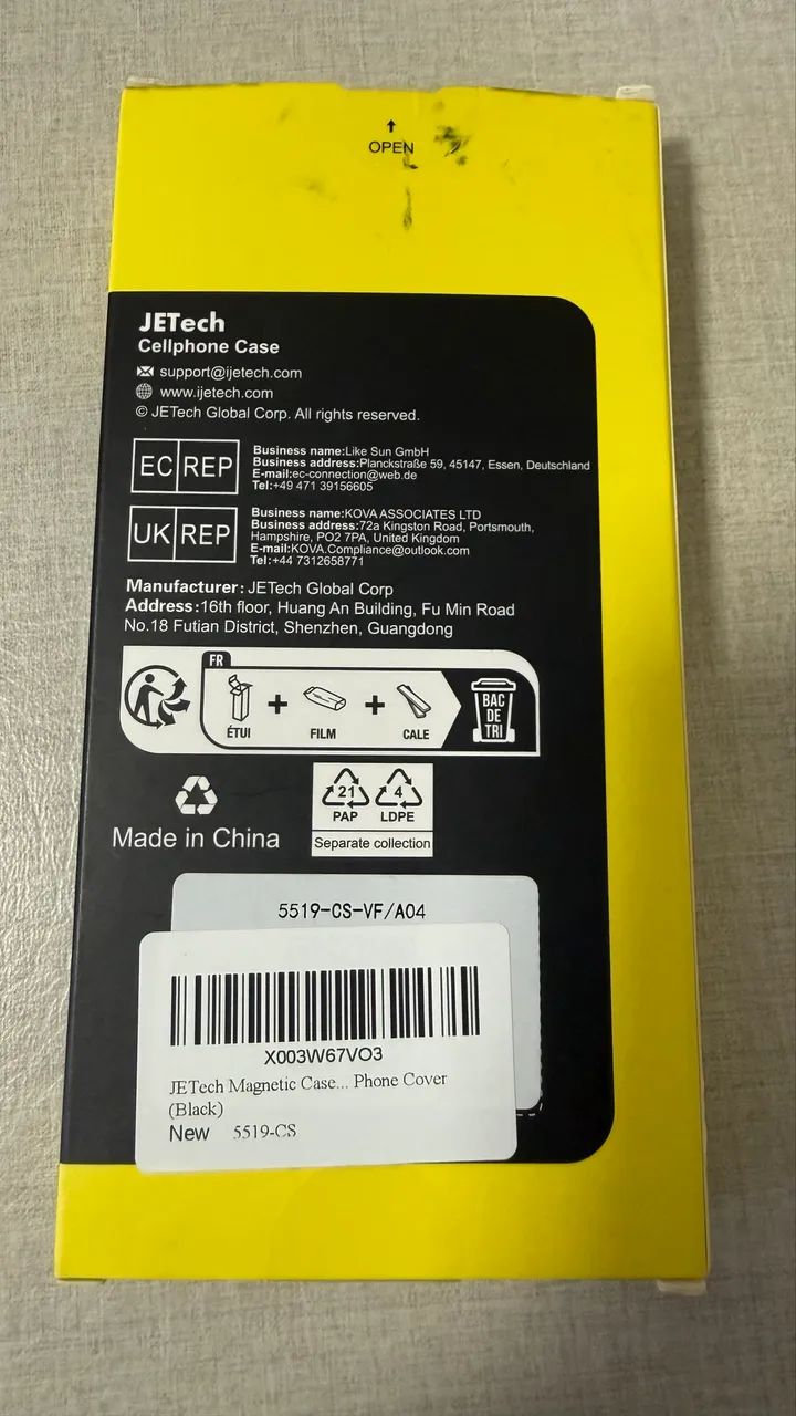 Capa Iphone 15 Pro Max JETech com MagSafe, Translucida fosca Acabamento preto - Foto 5