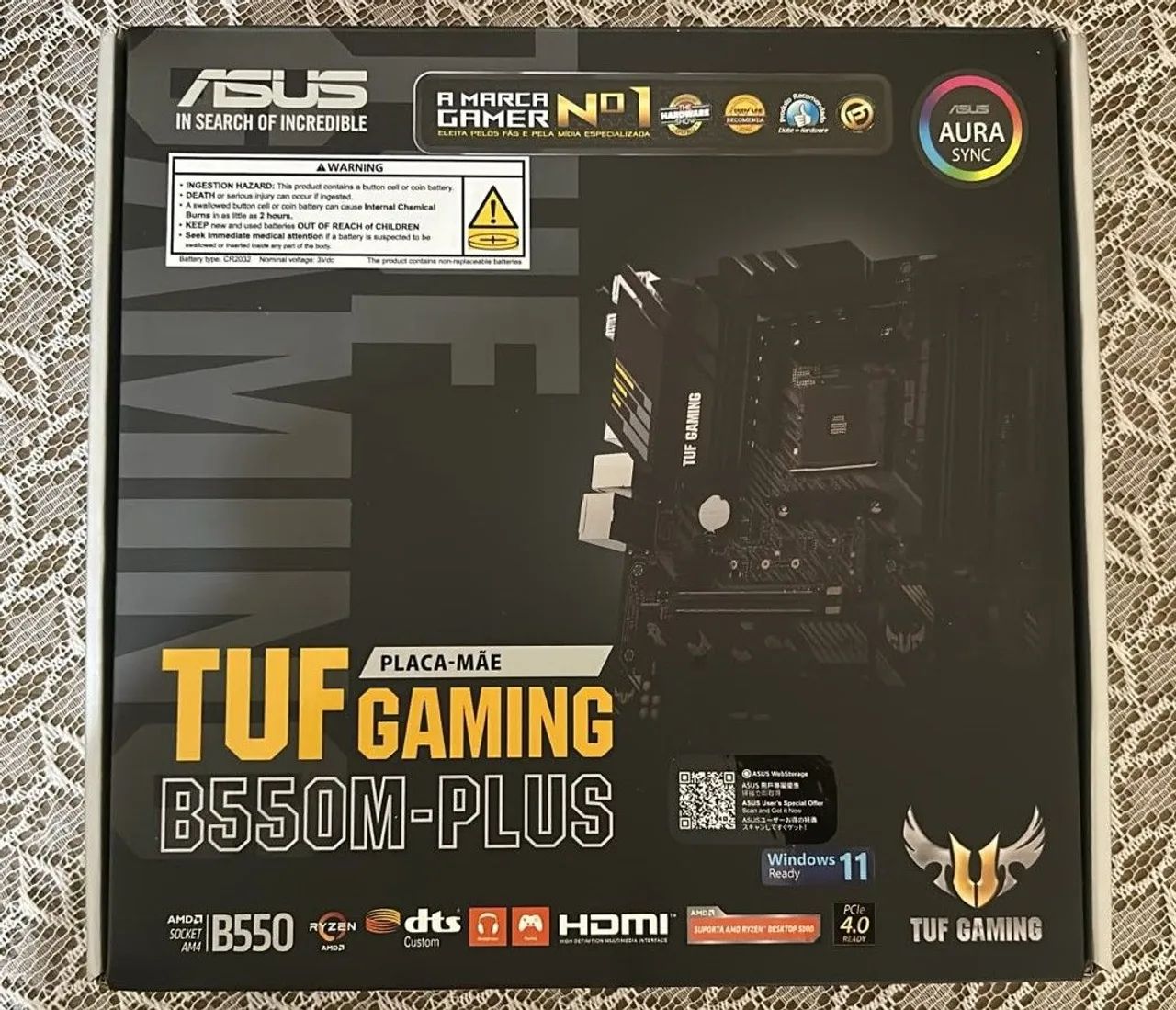 Placa mãe - ASUS TUF GAMING B550M-PLUS