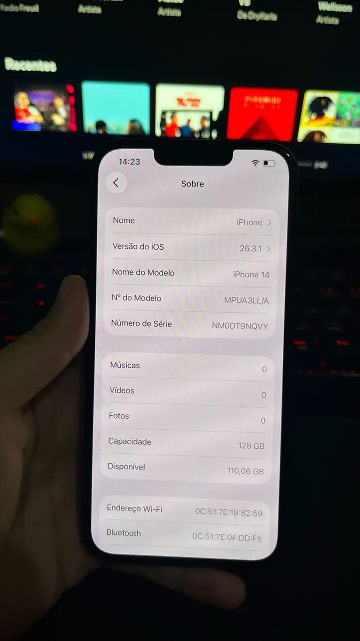 NOVO- IPHONE 14 | 128GB | 100%  - Foto 4