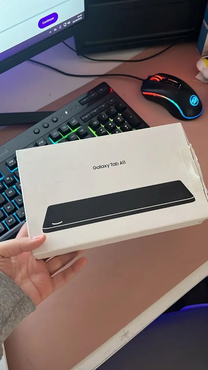 Galaxy Tab A11 64gb COM CAIXA + capinha e teclado c/ mouse  - Foto 3