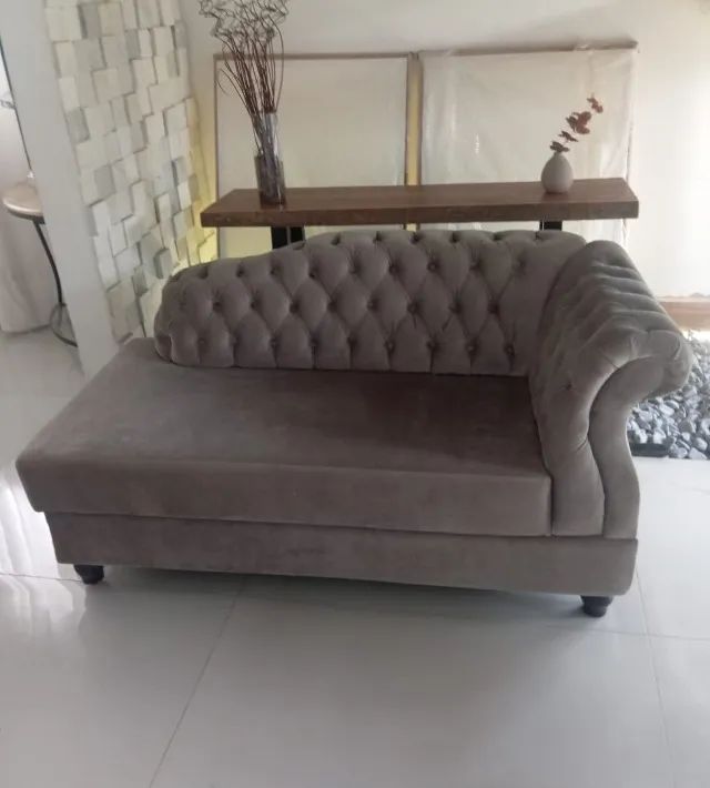 Recamier Capitone luxo ( material nobre, não é de loja popular ) 