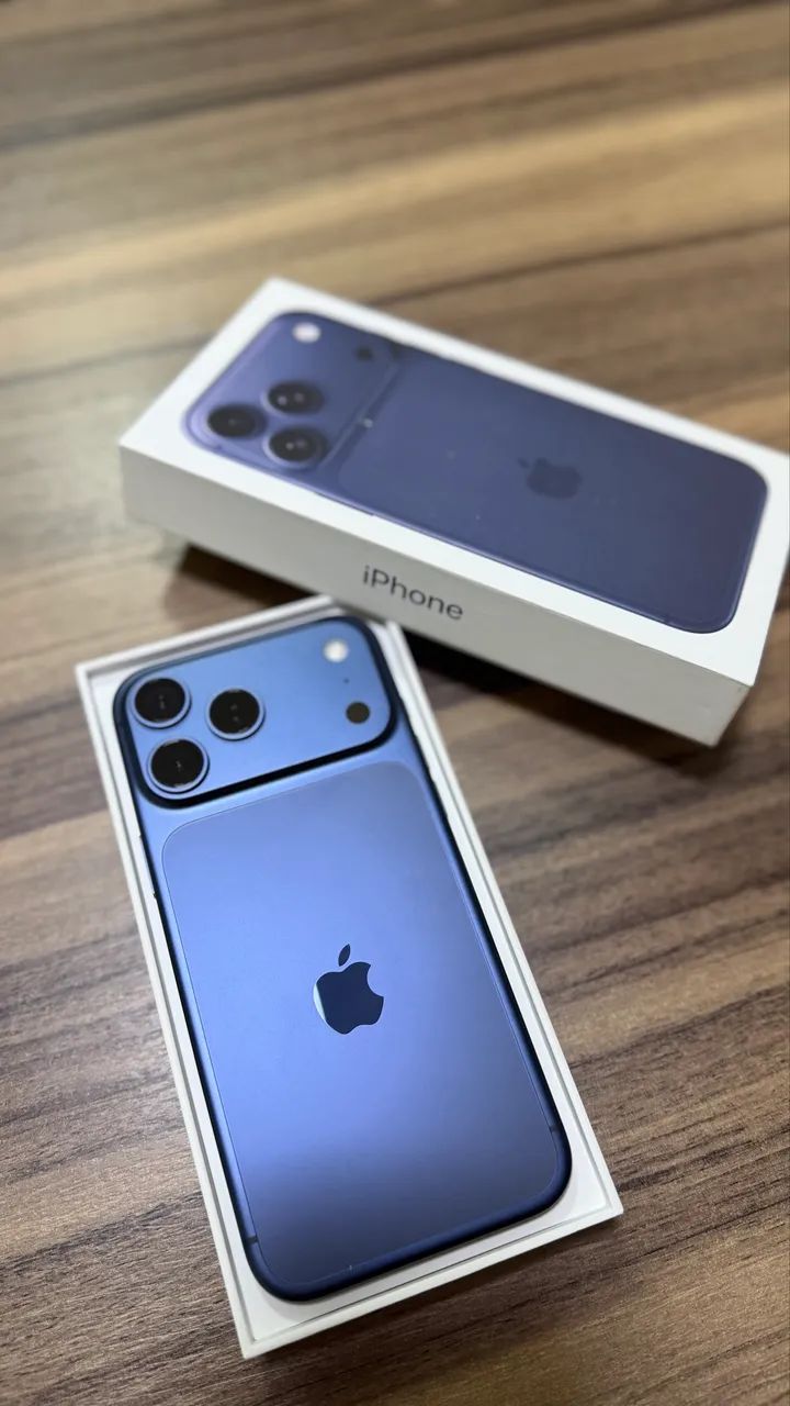 iPhone 17 Pro Max Deep Blue 256GB, Seminovo (recém ativado), com