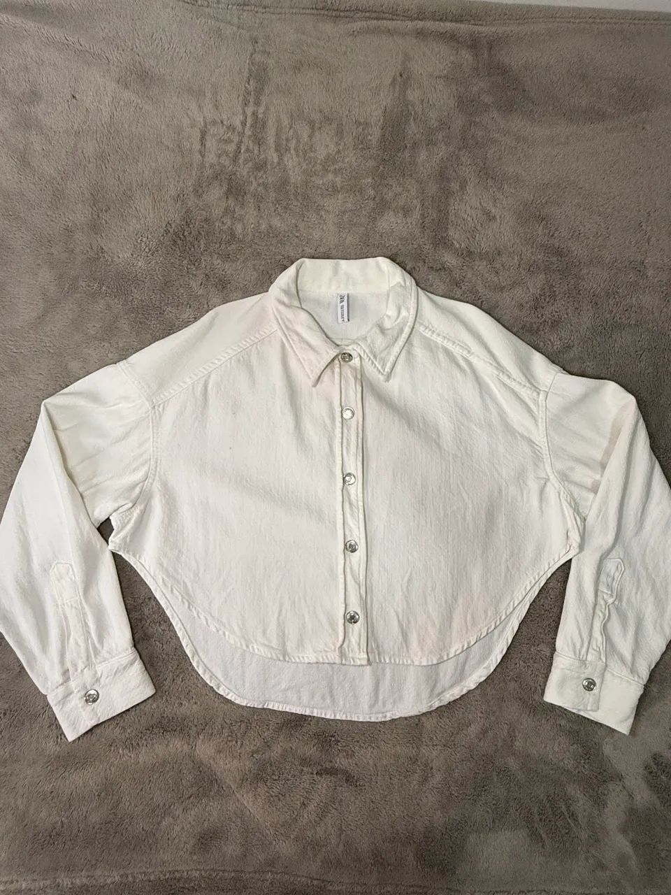 jaqueta jeans branca zara