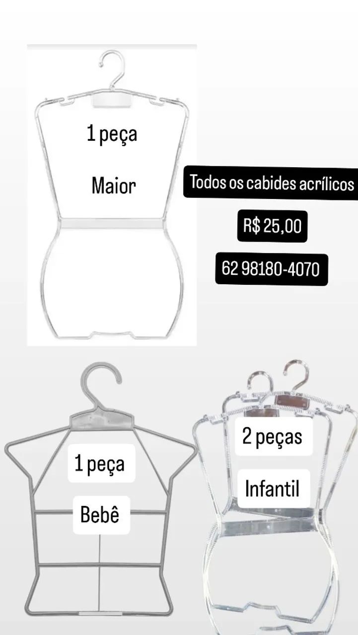 CABIDES INFANTIS ACRÍLICO 