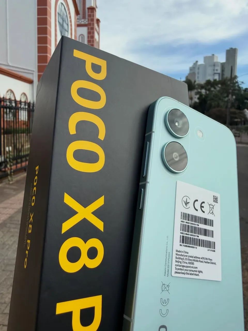 Poco X8 Pro 5G 8/256GB Mint Green - Pronta Entrega (Novo, Lacrado