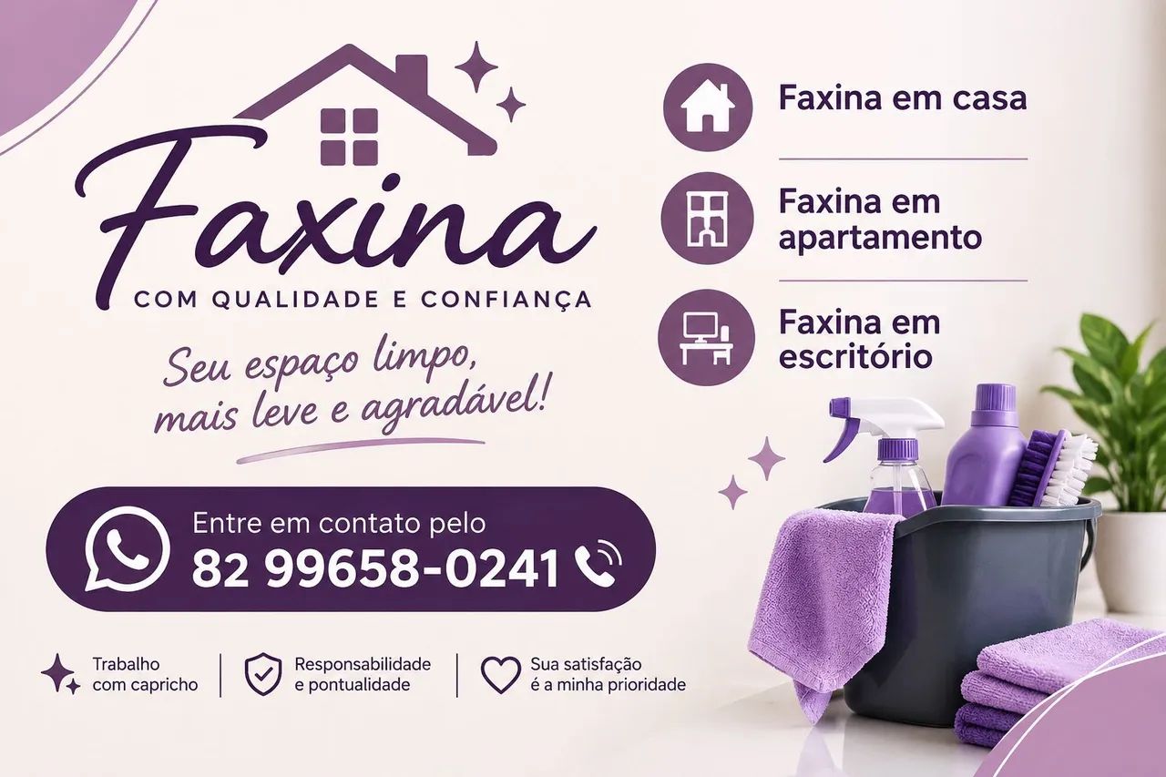 Faço faxinas 