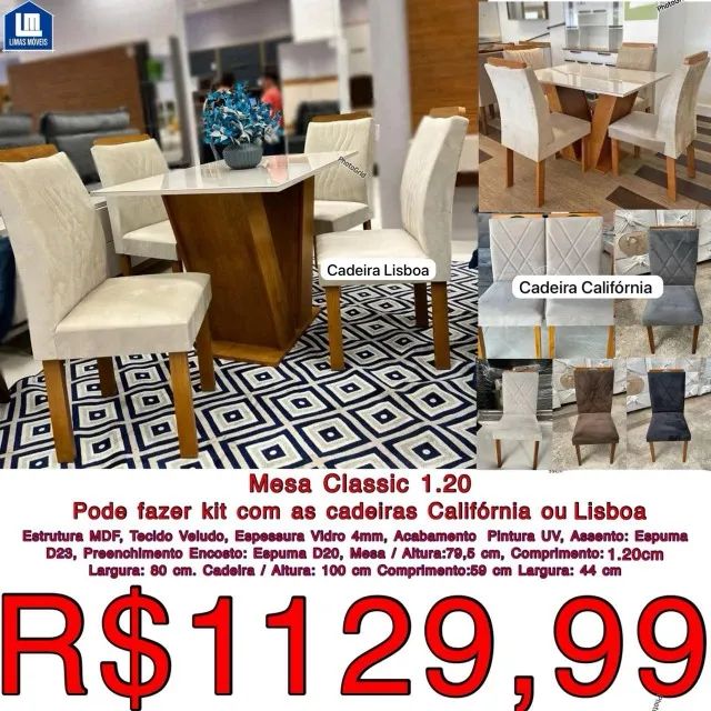 MESA DE JANTAR VARIADAS E FRETE GRÁTIS PARA VARIOS BAIRROS DO RJ - Foto 3