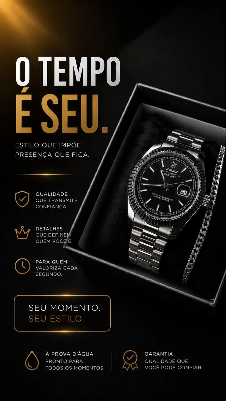 RELÓGIO BVLGARI + PULSEIRA - Foto 3