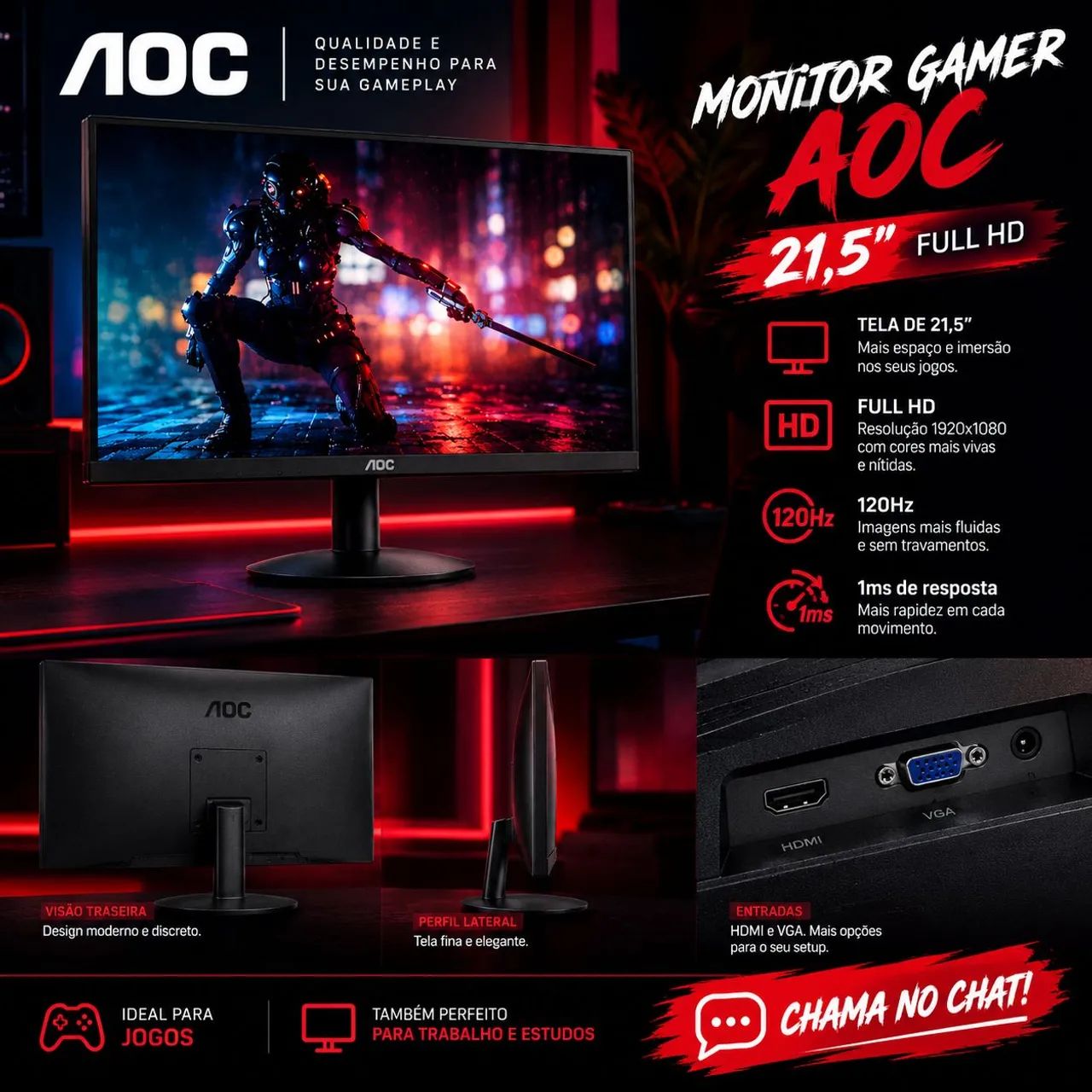 !MONITOR GAMER AOC À VENDA!  - Foto 2