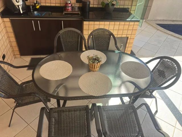 Mesa Varanda Gourmet vidro - Foto 4