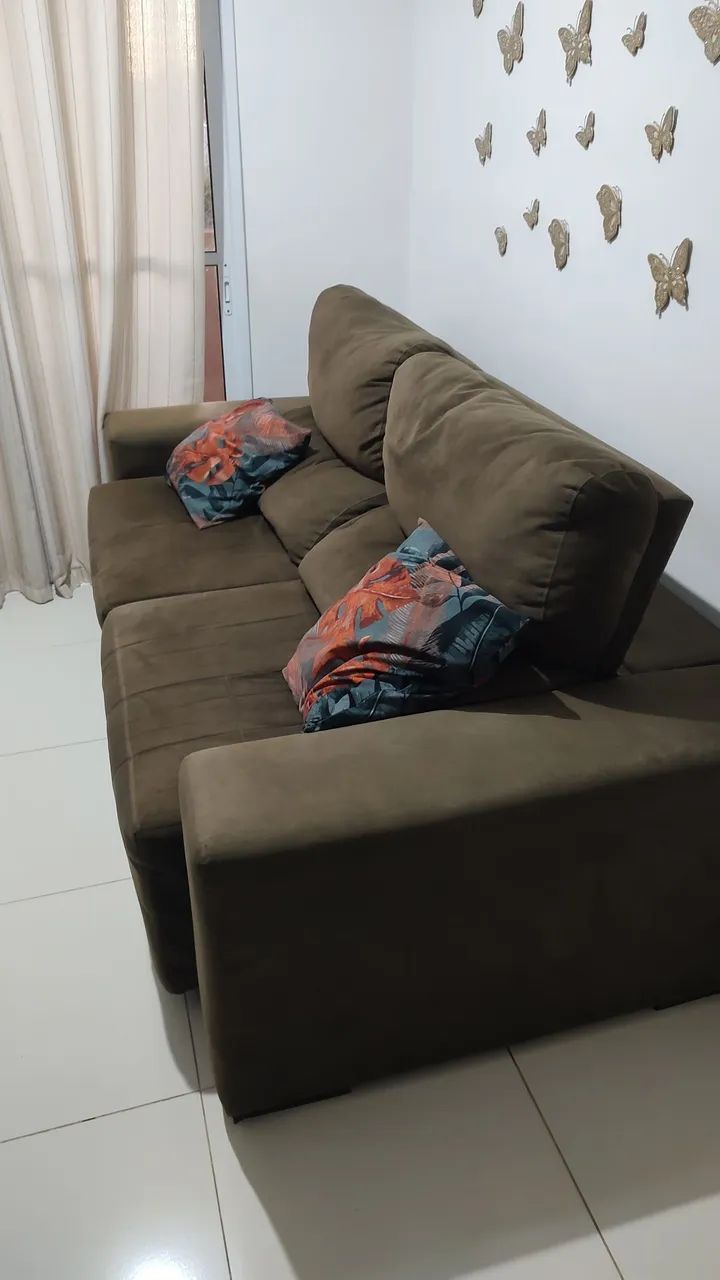 Sofá retrátil 2 lugares 