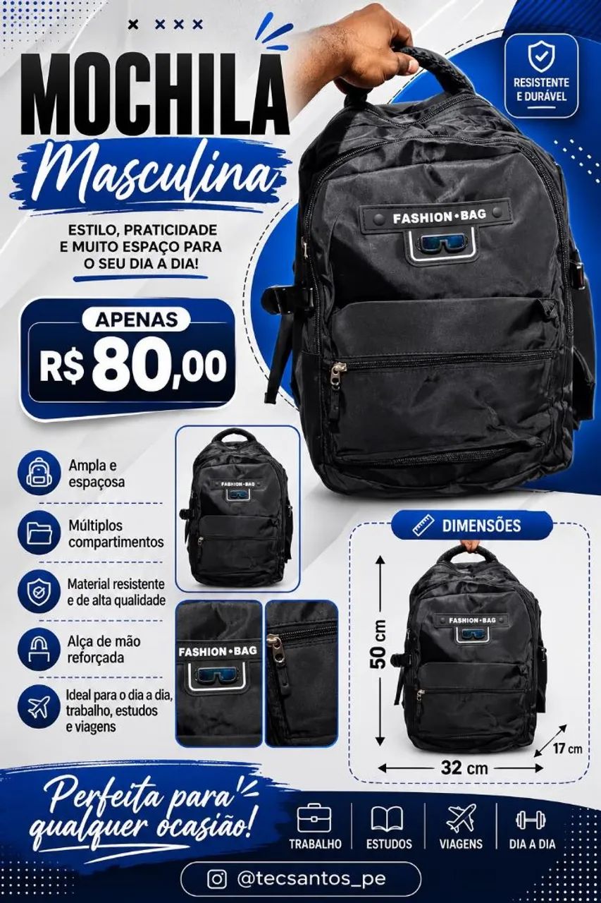 Mochila Masculina 