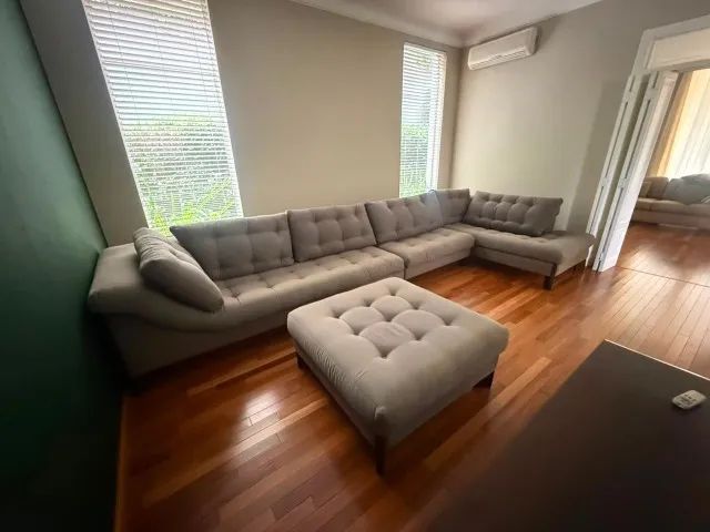 Sofá De Canto Modular Com Puff (Usado) - Foto 4