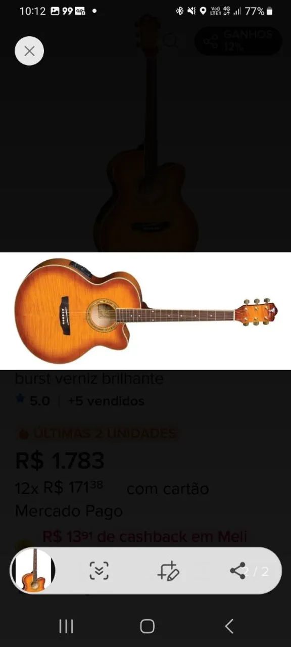 Vendo Violao Eagle  - Foto 2