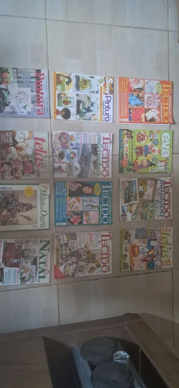 Revista de pinturas e tecido e artes - Foto 2