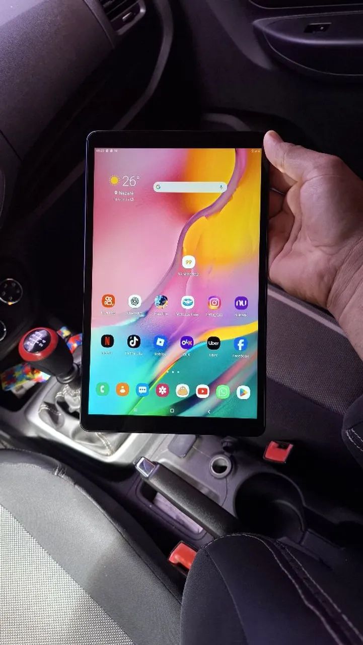 Tablet samsung Tab A 10 polegadas Pega chip faz ligacao 32Gbs com capa - Foto 2