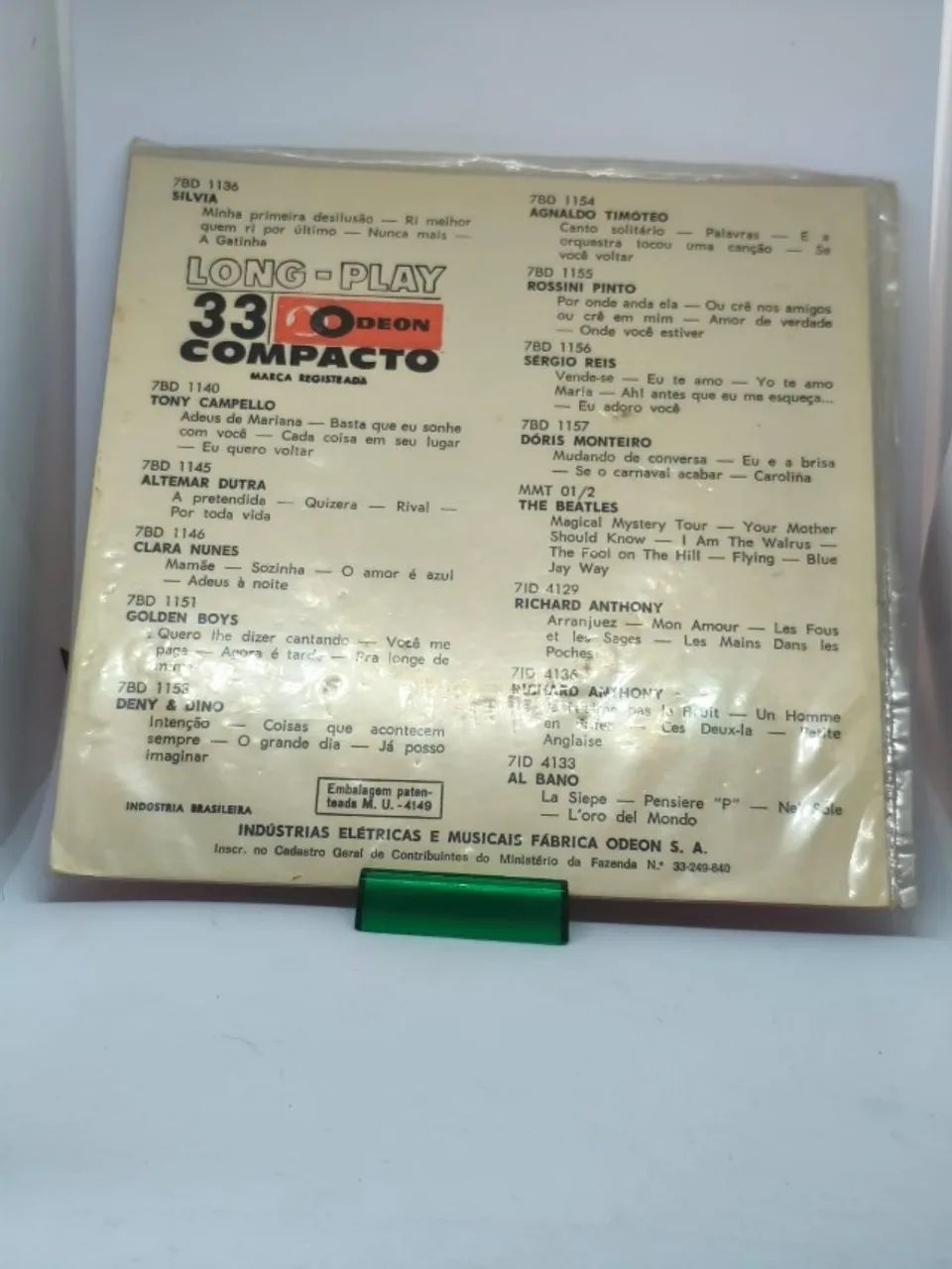 Vinil Compacto Franck Pourcel - Um Homem E Uma Mulher (1967) - Odeon - Foto 3