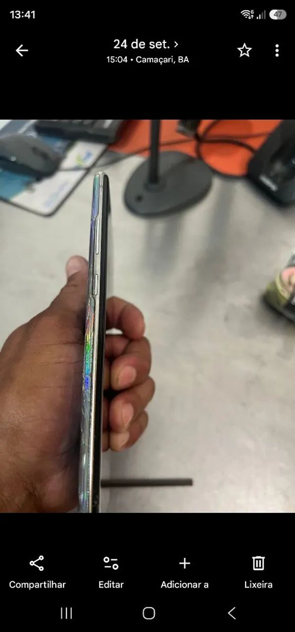 Not10+ pra negócio, celular tá com a tela quebrada, funciona com a caneta - Foto 3