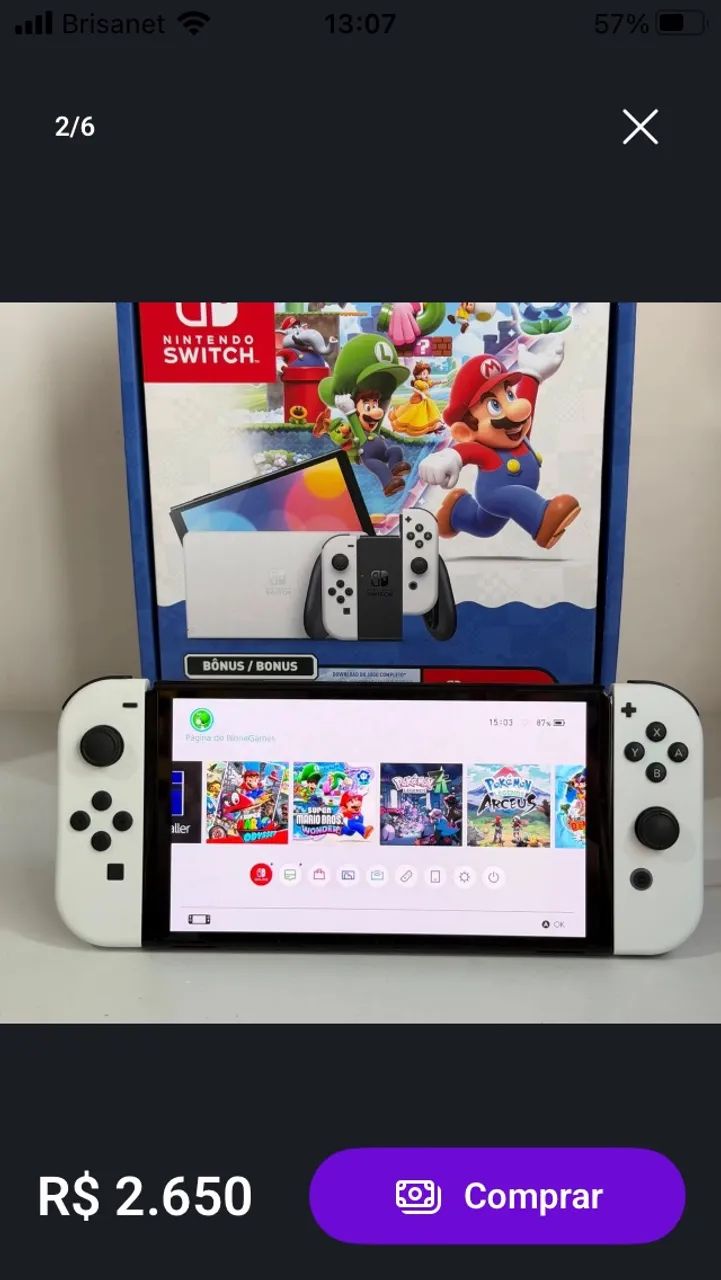 Nintendo switch oled desbloqueado  - Foto 3