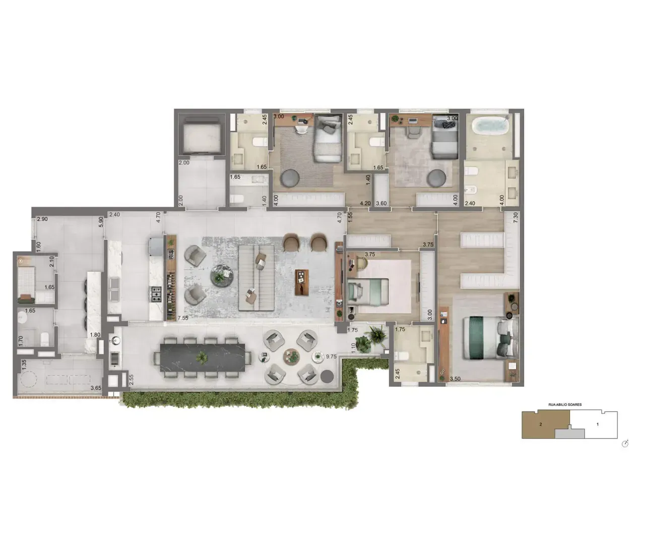 PLANTA 232m²