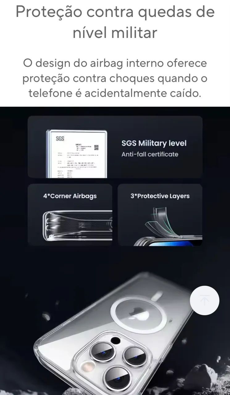 Capa case iphone 16 pro magsafe - Ugreen - lacrado!! - Foto 4