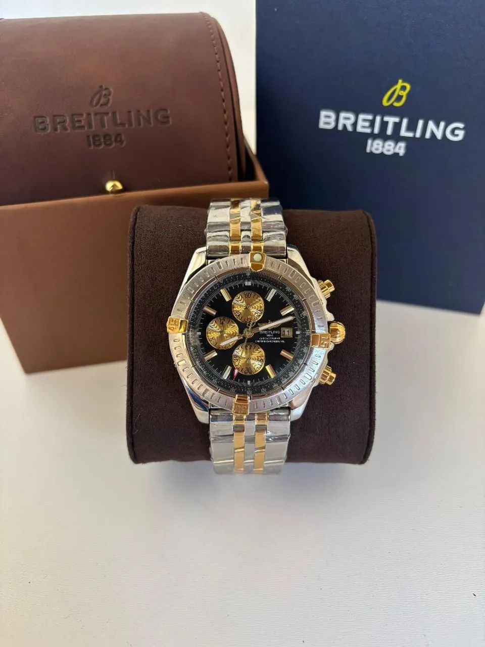 Relógio Breitling 1884 Dourado - Foto 2