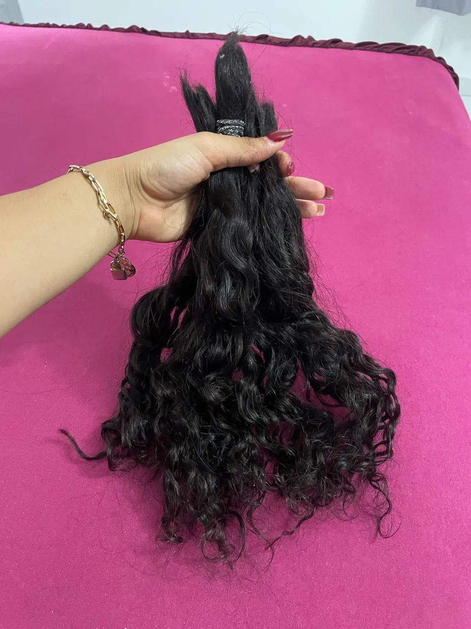 Cabelo brasileiro cacheado humano  - Foto 2