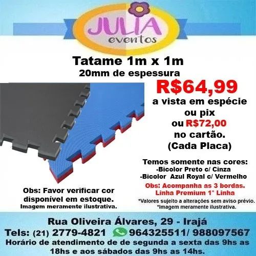 Tatame Tapete Eva 1m x 1m Temos de varias espessuras Ler anuncio - Foto 4