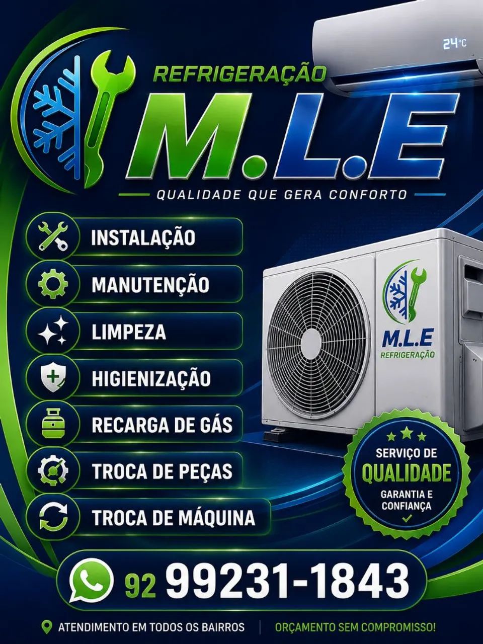 Limpeza de ar condicionado split..