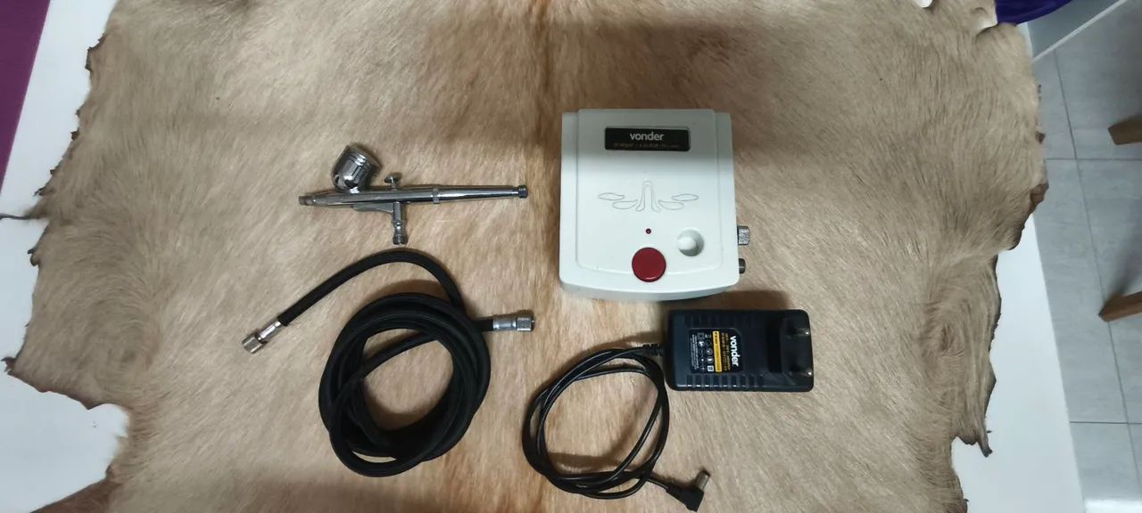 Kit aerógrafo com mini compressor vonde - Foto 5