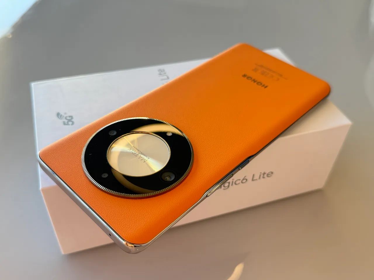 Honor Magic 6 Lite 5G 256GB Couro Laranja - Foto 5