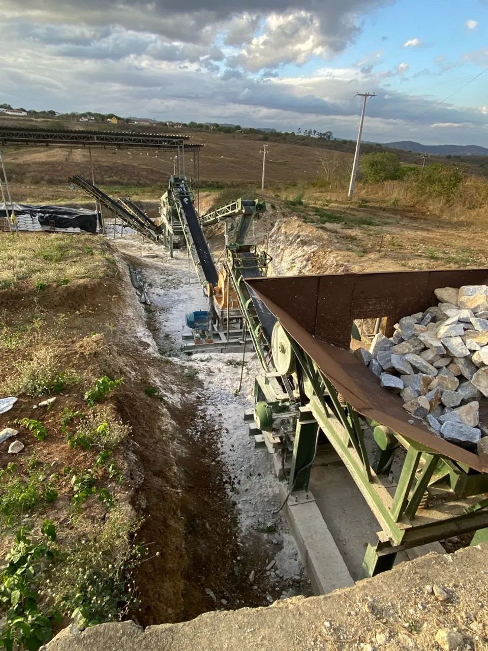 Fábrica de calcário calcitico 
