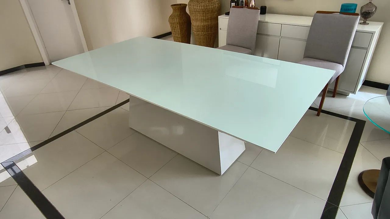 Mesa de jantar em vidro - Foto 4