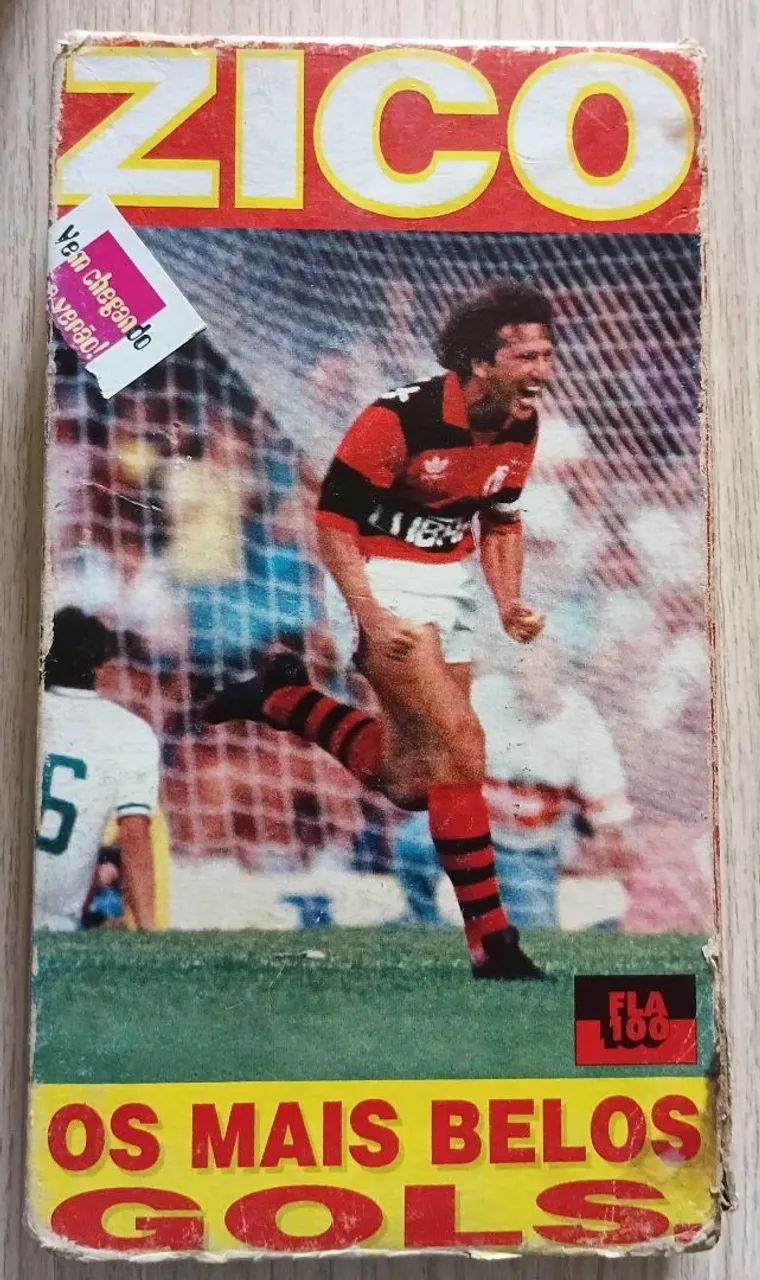 FITA VHS ***OS MAIS BELOS GOLS DE ZICO ** 1a EDIÇÃO 1995 ** - DVD