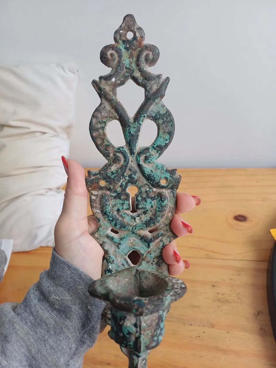 Decoração de parede porta vela de 1901 - Foto 4