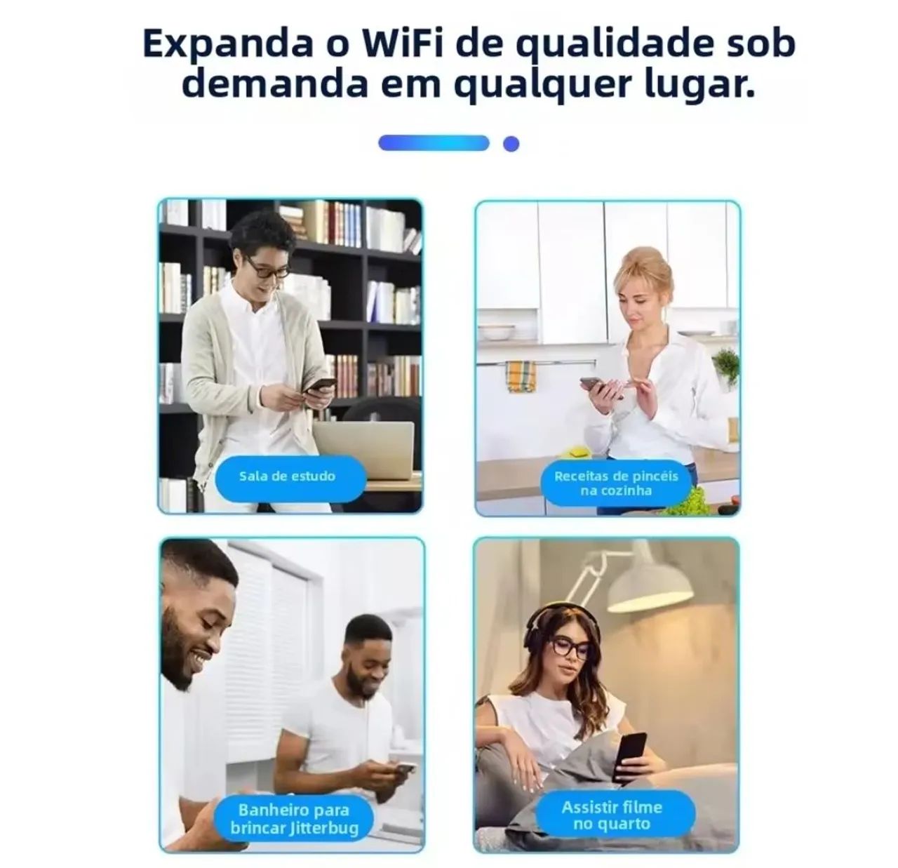 Repetidor Wi-Fi com 4 antenas - Foto 5