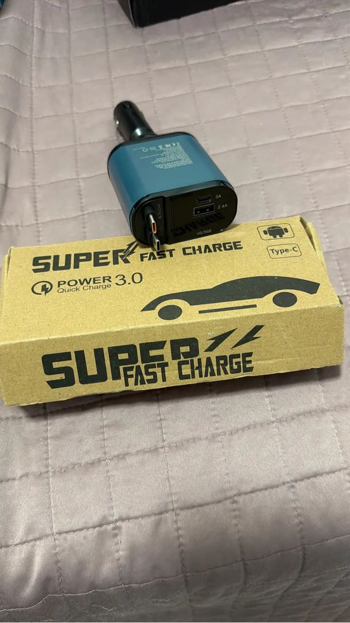 Carregador Duplo Turbo para Carro - Foto 4